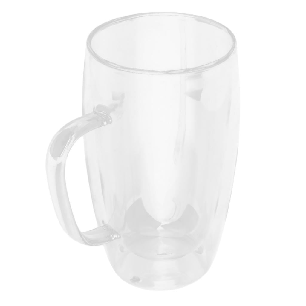 Axioma Morning Beverage Cup Office coffee and tea Glass Mugs for Espresso Latte Drinks 450ml