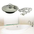 thumbnail image 2 of Practical Sink Drain Stoppers with 50cm Metal Chain Universal Sink stoppers with 50cm Steel Chain for Secure Sealing, 2 of 4