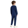 thumbnail image 2 of SiiRoh Special Needs Adaptive Clothing Children Long Sleeve Cotton Bodysuit Boys Long Leg Zip Back Jumpsuit Dark Blue 6, 2 of 7