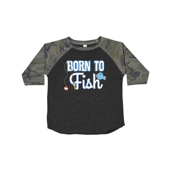 Inktastic Born to Fish Go Fishing Boys or Girls Toddler T-Shirt