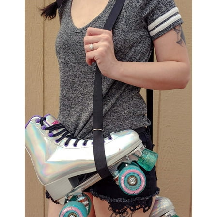 Black Skate Leash Adjustable Roller Skate Leash