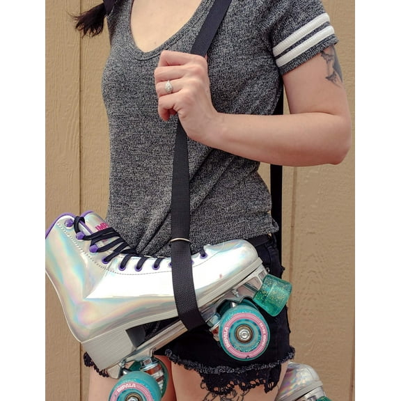 Black Skate Leash Adjustable Roller Skate Leash