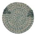 thumbnail image 1 of Colonial Mills TE49R108X108 Tapis Rond Tressé Tremont de 9 Pi&44; Turquoise, 1 of 1