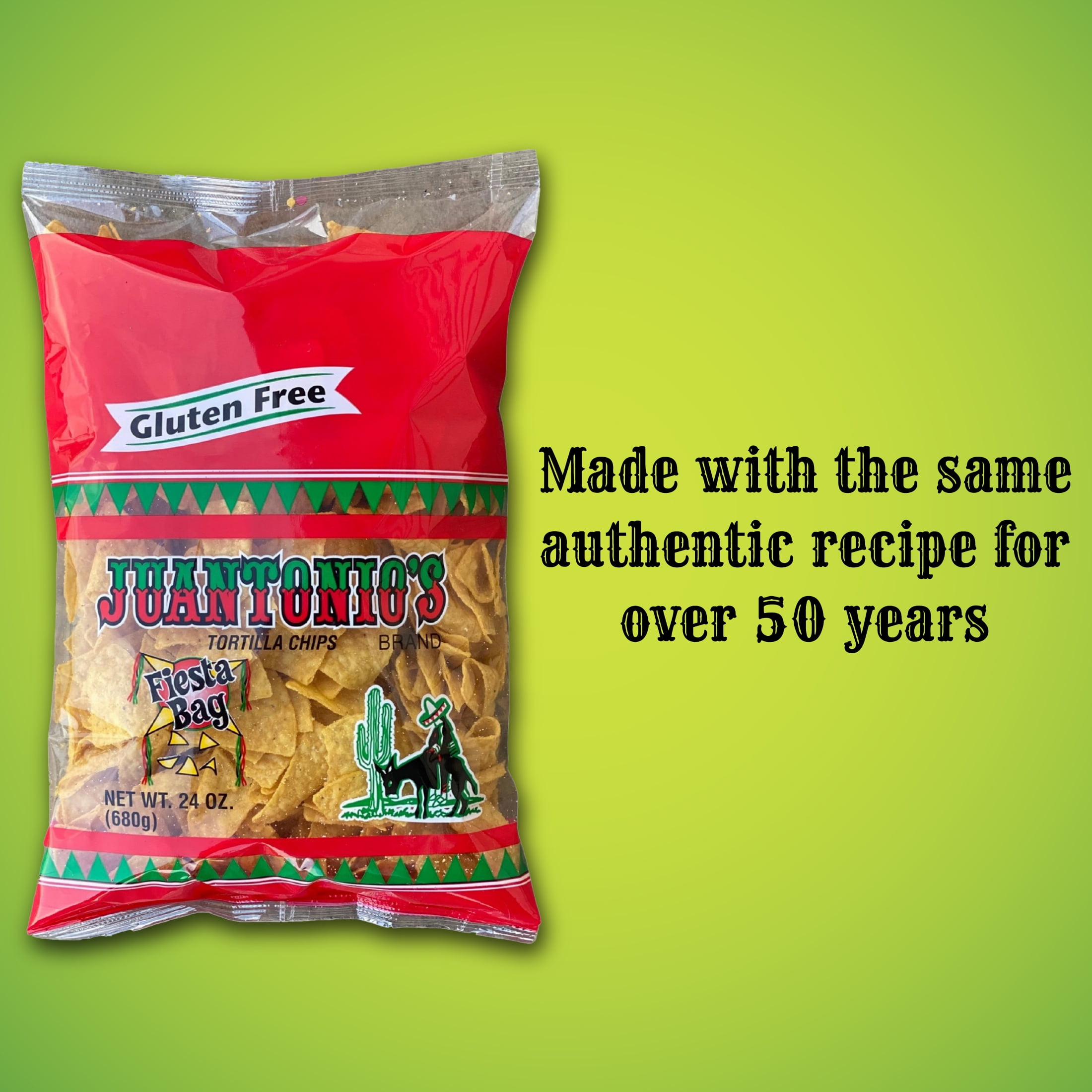 Juantonio's Tortilla Chips, Gluten-Free, Fiesta Bag, 24 oz Bag