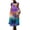 Blue10, variant on Summer Casual Dresses for Womens Tank Empire Waist Sun Dress Flowy V Neck Cold Shoulder Dresses with Pockets Blue L