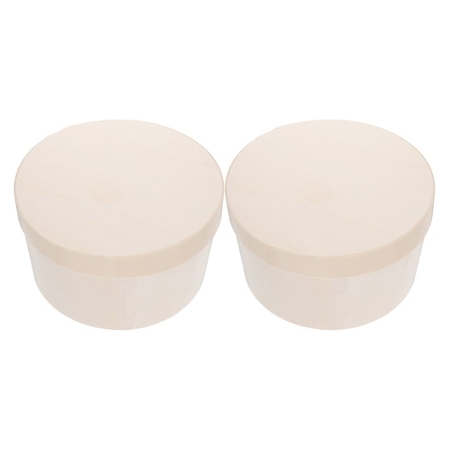 2pcs Round Cheese Cake Boxes Dessert Packing Boxes Practical Cake Storage Boxes
