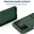 thumbnail image 5 of for Samsung Galaxy Z Flip 4 Case,Heavy Duty Drop Protection Edge Raised Rugged Shockproof/Drop Proof/Dust Proof Military Protective Tough Durable Cell Phone Cover for Men Women,Darkgreen, 5 of 6