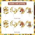 thumbnail image 6 of 24 Pieces Sunflower Horse Cupcake Toppers for Girls Birthday Decorations - Western Cowgirl West Countryside Horse Theme Cake Decors Picks, Yellow Floral Baby Shower Party Supplies, 6 of 6