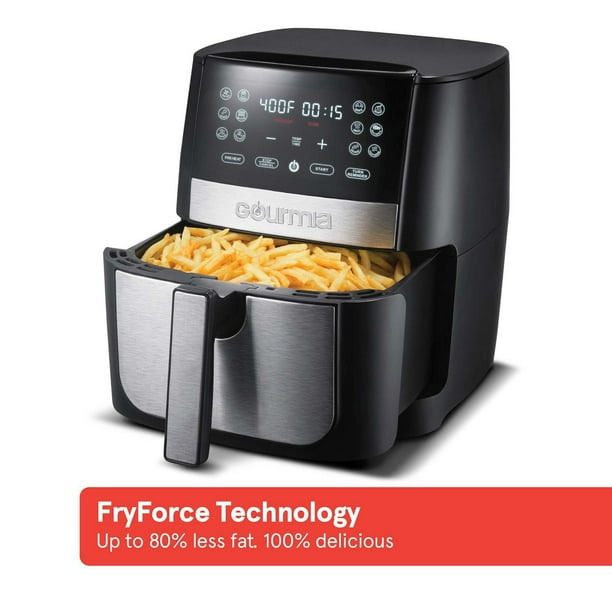 Gourmia 7.5 L / 8 Qt Digital Air Fryer with 12 Functions and