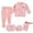 Pink C, variant on Edvintorg 8Pcs Newborn Baby Boy Girl Clothes Sets Cute Tops+Hat+Pants+Bib+Sock Shose+Romper Outfits Set Infant Baby Jumpsuit 0-3 Months Baby Costume On Clearance