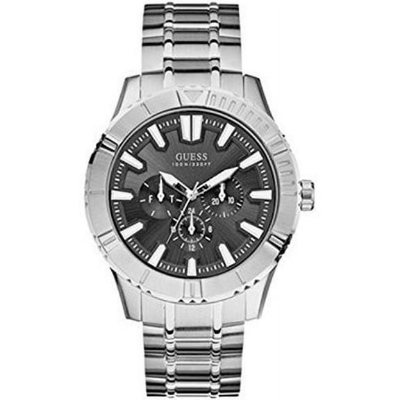 Guess Men's STEEL W0174G1, Multifunction Dial,Stainless Steel case,100m WR