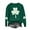 Green, variant on Herrnalise Women's St. Patrick's Day Clover Printed Tops Irish Shamrock Sweatshirt Long Sleeve Slouchy Pullover Tops Gear up for greatness for less