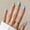 A1, variant on Buy 2 Get 1 Free | Black White Plaid Rhinestone Almond Press On Nails, Reusable Glossy Fake Nail Tips with Dot Rhinestone Design, Medium Long Oval False Nails for Women Daily Party Wear