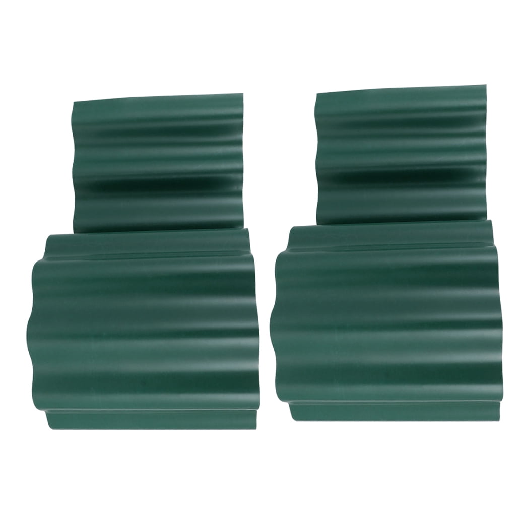 CTIRCHIU Dark Green Plastic Lawn Edging Fence for Garden Borders, Yard Landscaping, and Courtyard Partition Decoration