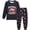 2# Black, variant on FEDPOP Boys Pajamas Little Big Boys 2-Piece Sleepwear Set Kids Pjs Size 10