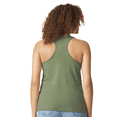 thumbnail image 3 of Gildan Softstyle Cvc Racerback Tank Top, Women's Sleeveless Semi-Fitted Tank, Cactus, S, 3 of 5