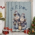 thumbnail image 2 of Cute Snowman Merry Christmas Shower Curtain for Bathroom, Winter Snow on Gray Waterproof Shower Curtains Washable Quick Dry with Hooks Bathtub Curtains 72x72IN, 2 of 9
