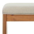thumbnail image 3 of SAFAVIEH Solo Open Shelf Bench with Cushion, Cream/Natural, 3 of 8