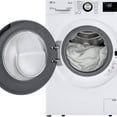 thumbnail image 2 of LG WM1455HWA 2.4 Cu. Ft. HE Stackable Front Load Washer with Steam Wash - White, 2 of 4