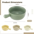 thumbnail image 2 of 4 Pcs French Onion Soup Bowls, 21.3 oz Ceramic Bowls with Anti-Scald Grip Handles & Embossed Diamond Pattern, Microwave Dishwasher Oven Safe for Chili, Beef Stew, Cereal, Pasta & Baking (4 Colors), 2 of 6