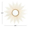 thumbnail image 3 of Safavieh Nahla Radiant Lines Round Sunburst Mirror, Gold Leaf, 3 of 5