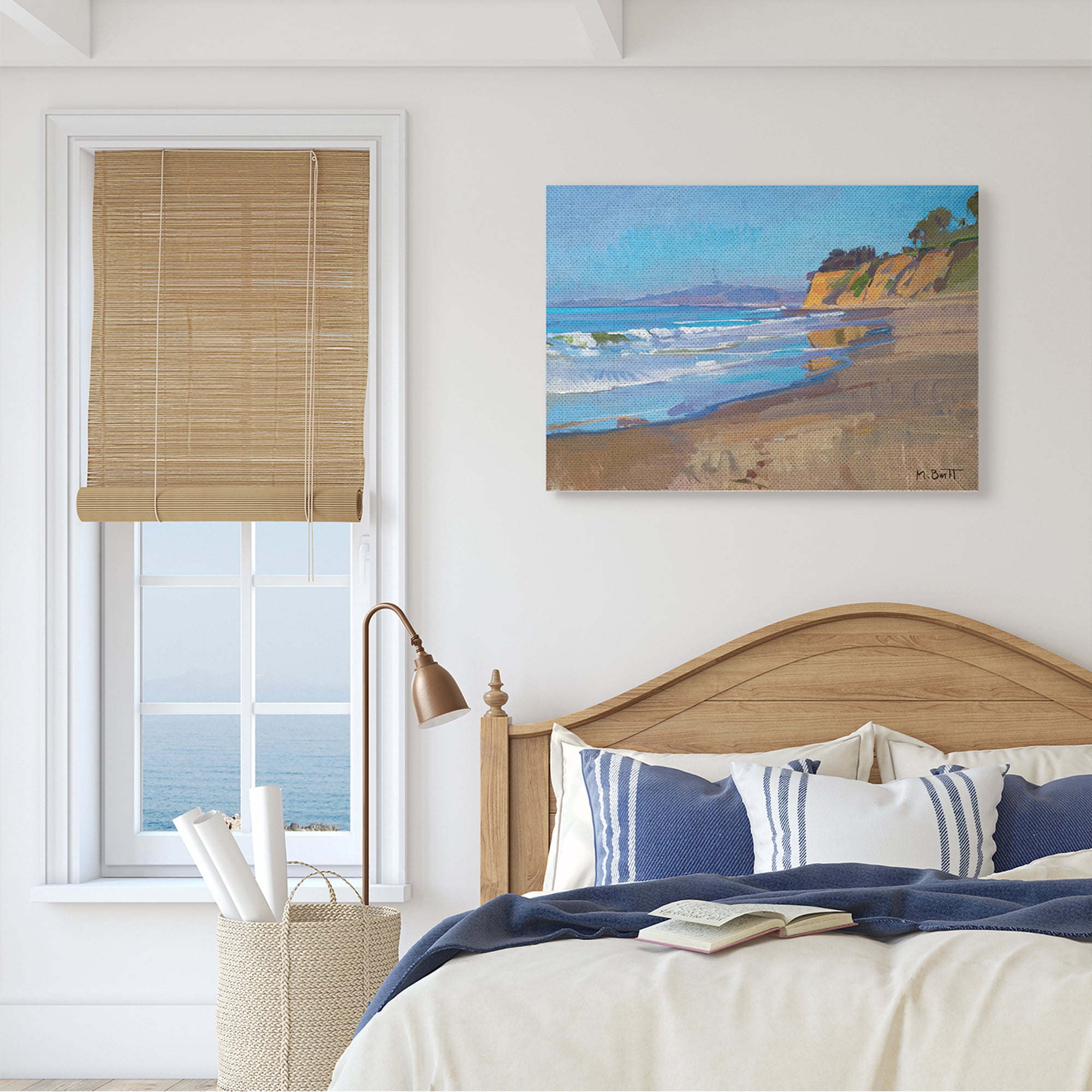 Stupell Industries Changing Tides Tropical Summer Beach Coastline,24 x 30,Designed by Marcia Burtt