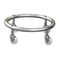thumbnail image 3 of Base para cilindro de gas Soporte para tanque de gas Estante para cilindro de gas Bandeja resistente para tanque con rueda de freno para manipulación Plata, 3 of 9