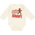thumbnail image 3 of Inktastic Oh Snapbroken Gingerbread Boys or Girls Long Sleeve Baby Bodysuit, 3 of 5