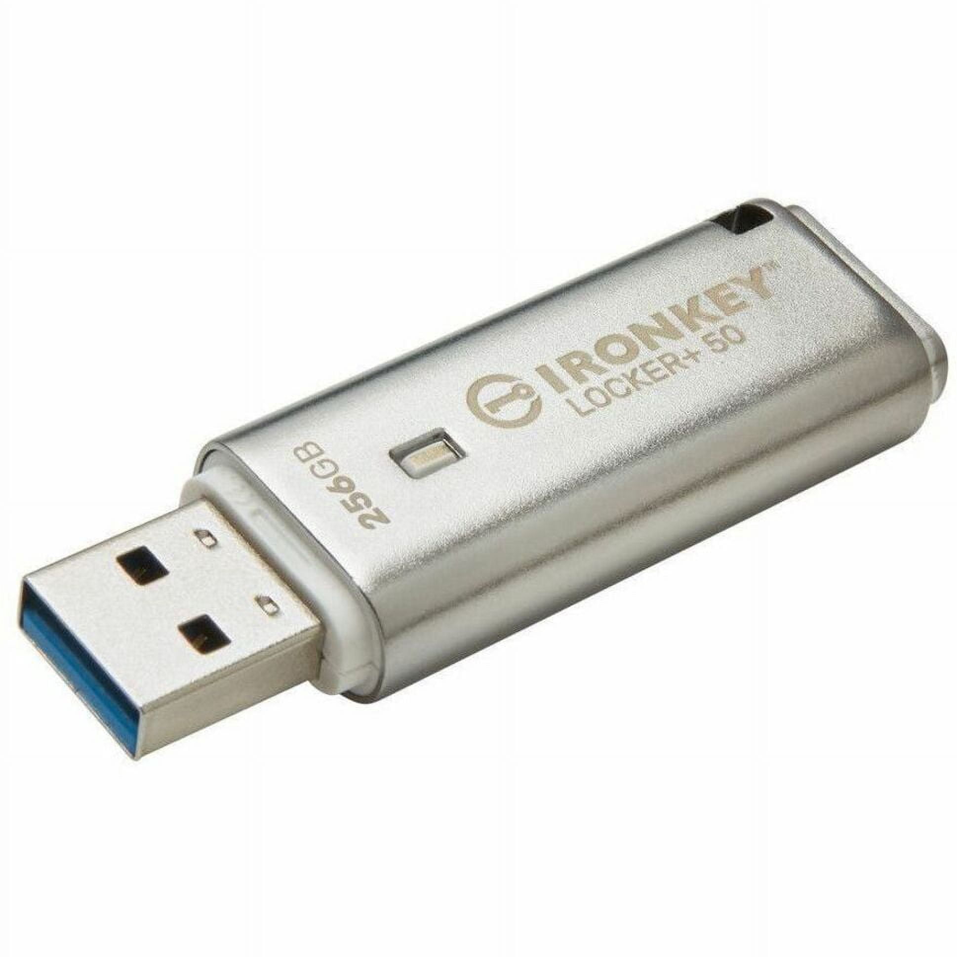 Kingston IronKey+ 50 256GB USB 3.2 [Gen 1] Type A Flash Drive (iklp50-256gb)