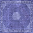 thumbnail image 1 of Ahgly Company Machine Washable Indoor Square Persian Blue Traditional Area Rugs, 8' Square, 1 of 4
