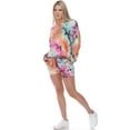 thumbnail image 3 of White Mark Women's Tie Dye Loungewear Top & Shorts Set, 3 of 6