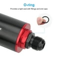 thumbnail image 6 of 2/1pcs Aluminum Inline Fuel Filter 50MM 100 Micron with 6AN 8AN 10AN Adapter For Filtering Gasoline, Diesel, 6 of 8