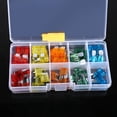 thumbnail image 4 of Car Accessories Automotive Fuse Kit 50 Pcs Mixed Standard Mini Blade Fuses Zinc Alloy Construction Clear Cover Color Coded Easy Installation, For Most Cars, 4 of 8