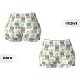 thumbnail image 3 of Sikiie Rainbow Llama Print Workout Shorts Women Scrunch Butt Gym Shorts Seamless High Waist Tummy Control Yoga Biker Athletic Shorts, 3 of 5