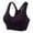 T#Black490, variant on Women Front Zip Sports Bra High Workout Yoga Running Tops Breathable Supportive Seamless Comfort Fitness Activewear Solid Color Relaxed Fit Brassiere