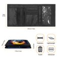 thumbnail image 6 of CHAQLIN Fire Soccer Print Trifold Pouch for Sports, Polyester Trifold Card Wallet with Slim Foldable Children's Wallet, 6 of 7