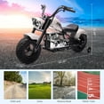 thumbnail image 3 of 36V Ride On Off-Road Motorcycle Electric Dirt Bike for Teens, 350W Brushless Motor, 16.5MPH with Music, Spring Suspension, LED Light, Leather Seat for 14+ Years Old Kids Max Load 176lbs, 3 of 6