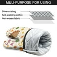 thumbnail image 7 of Cute Oven Mitts,Happy Thanksgiving Turkey Fall Leaves Oven Mitt 2-Pack Set,Kitchen Gloves for Oven,Heat Resistant Oven Mitts 7.7"x12", 7 of 7