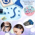 thumbnail image 5 of Topboutique Rhinestone Clay Beads,Blue Polymer Clay Crystal Round Beads ,Ball Clay Beads with Diamond for DIY Necklace Bracelet Jewelry Making Party Decoration,Crystal Beads,100 Pcs,0.3 in, 5 of 7