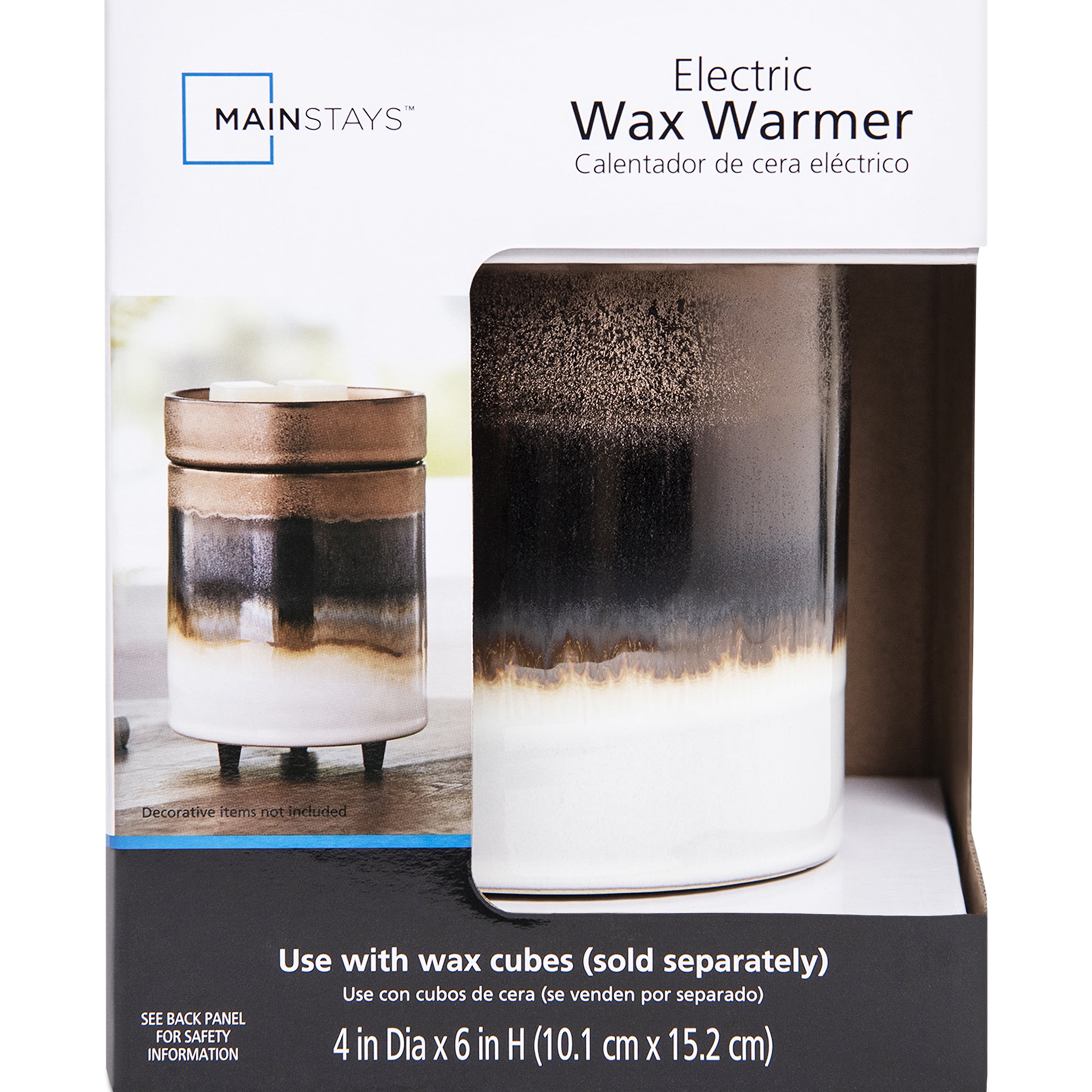 Mainstays Electric Warmer, Black and Brown