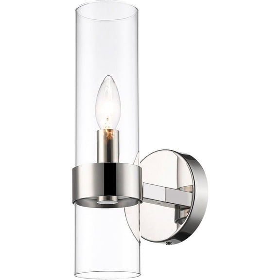 4008-1S-PN-Z-Lite-Datus - 1 Light Wall Sconce In Restoration Style-13 Inches Tall and 6.5 Inches Wide-Polished Nickel Finish