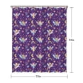 thumbnail image 5 of Purple Fairy Unicorn Pattern Shower Curtain 72"x84" ,Bathroom Decorative Shower Curtains Set with 12 Hooks,Modern Waterproof Washable Shower Curtain, 5 of 6