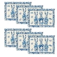thumbnail image 1 of Manteles individuales de porcelana Artoid Mode con forma de conejo de Pascua, 6 unidades, 1 of 7