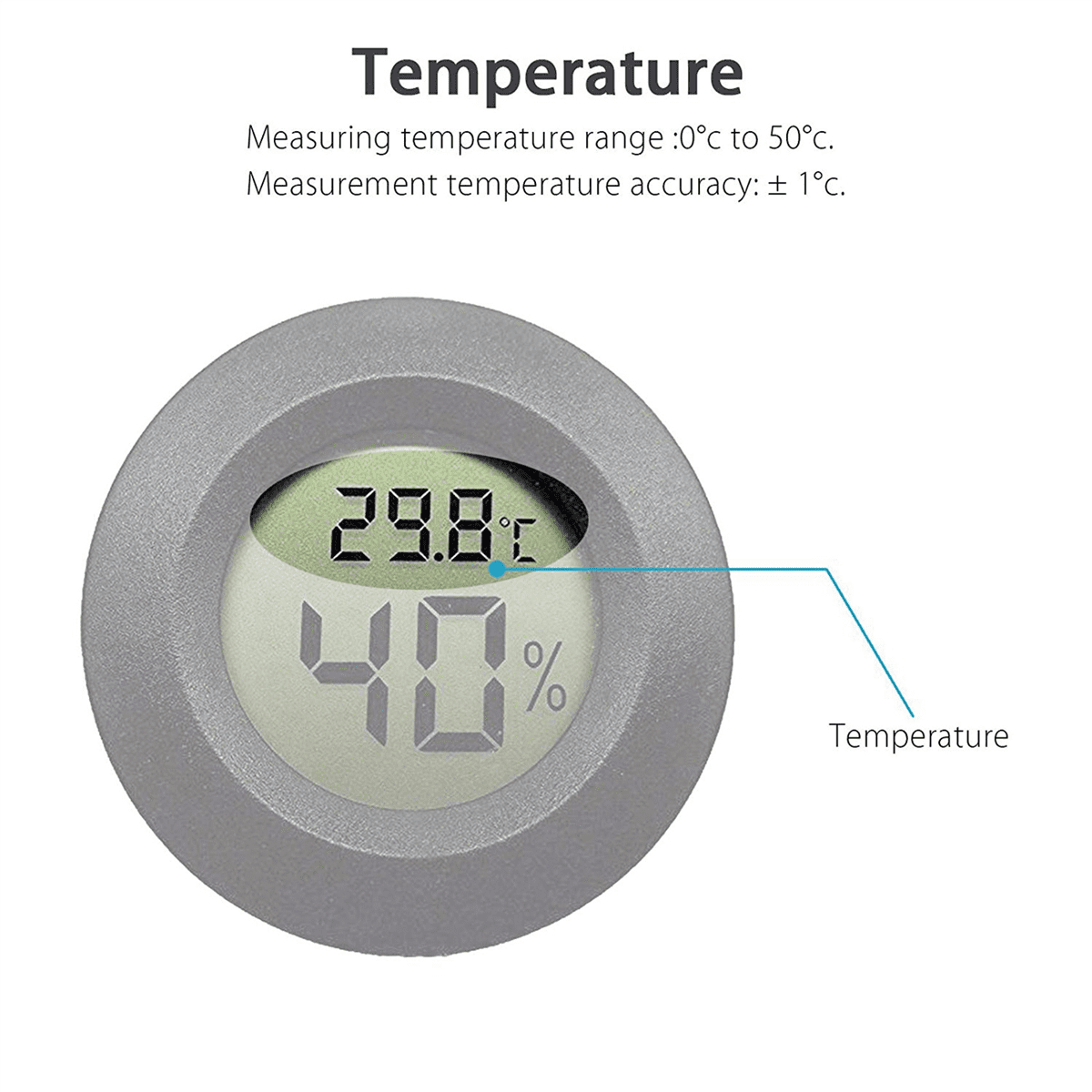 15-Pack Hygrometer Thermometer Digital LCD Monitor Humidity Meter Gauge for Humidifiers Dehumidifiers