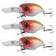 thumbnail image 3 of Señuelo de pesca de buceo profundo, 3 piezas, señuelo de pesca Crankbait, señuelo de pesca, funcionalidad inteligente, 3 of 8