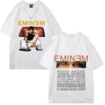 thumbnail image 2 of Camisetas Eminem para hombre y mujer, camisa informal de gran tamaño con cuello de algodón, estilo Hip Hop, Harajuku, ropa de verano, 2 of 3