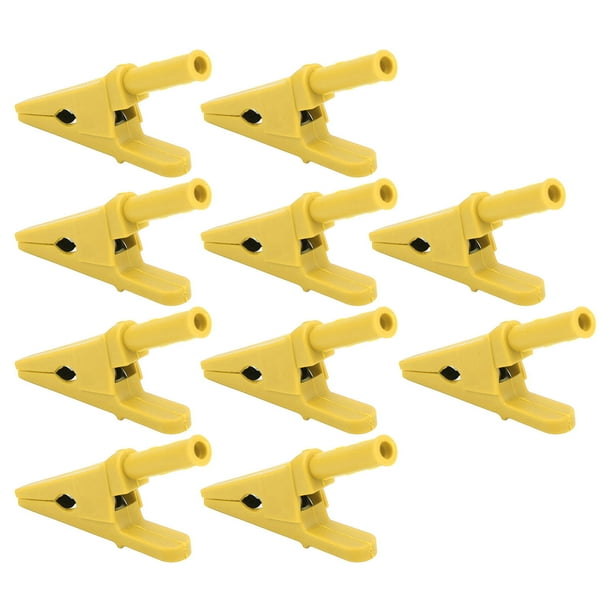 Pinzas eléctricas, 10 piezas de pinzas de prueba de potencia, pinzas de prueba eléctricas en miniatura, pinzas de prueba de potencia de colores diseñadas para el futuro