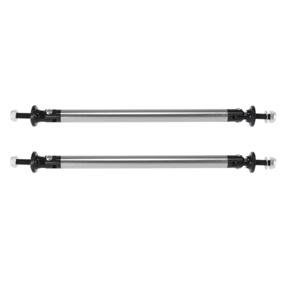 2pcs 150mm 5.91" Car Splitter Support Rods Adjustable Front Rear Bumper Lip Splitter Strut Rod Tie Support Silver Tone
