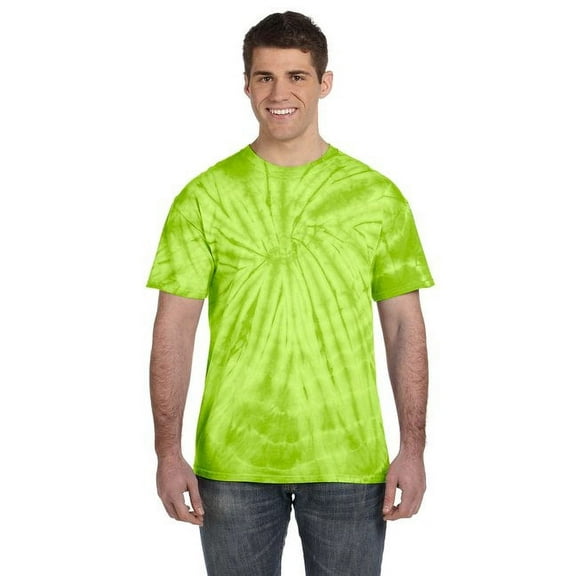 Adult 5.4 oz 100% Cotton Spider T-Shirt SPIDER LIME M