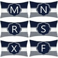 thumbnail image 2 of 30X50 Pillow Case Blue Letter Sofa Cushions Nordic Home Decor Pillowcover Throw Pillows Polyester Decorative Cushion Cover, 2 of 5